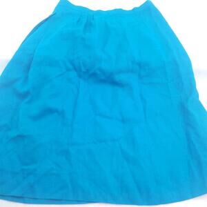 Vintage ILGWU Turquoise Size 14 Pleated Long Skirt